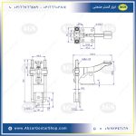 نقشه فنی چفت 90 درجه مدل 40344